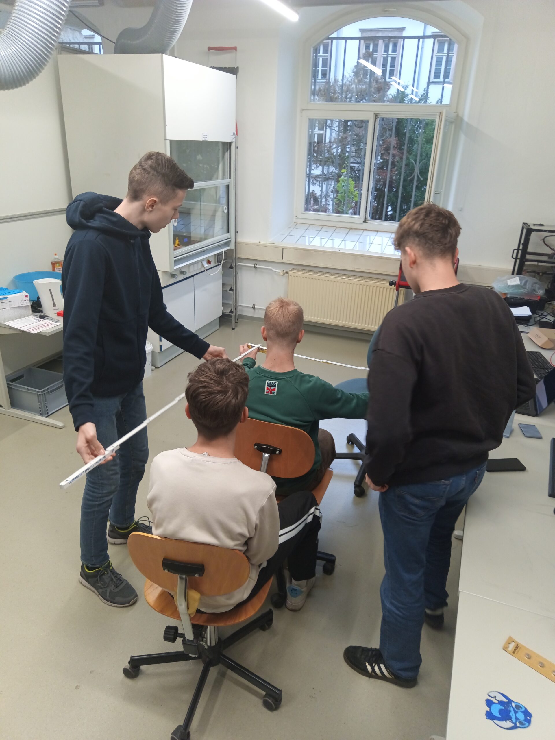 Planung mit Gliedermaßstab 3d gedrucktes Boot
